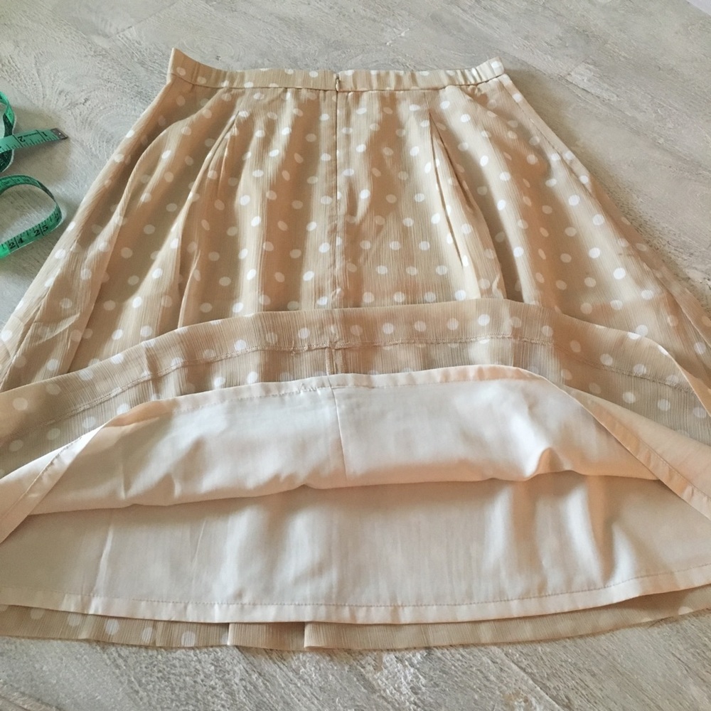 Ann Taylor Polka Dot Midi Skirt - NWOT - Sz 6